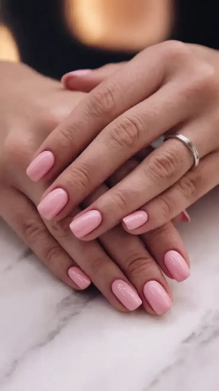 Top Nail Colors for Summer 2025 Classic Baby Pink Goes Short & Sweet
