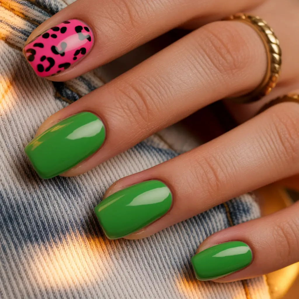 Hot Safari in Jungle Green