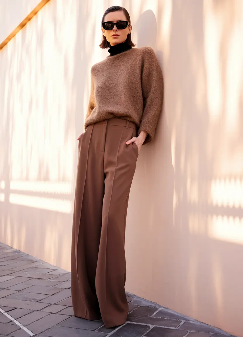 cozy fall outfits aesthetic Elevated Monochrome Cool