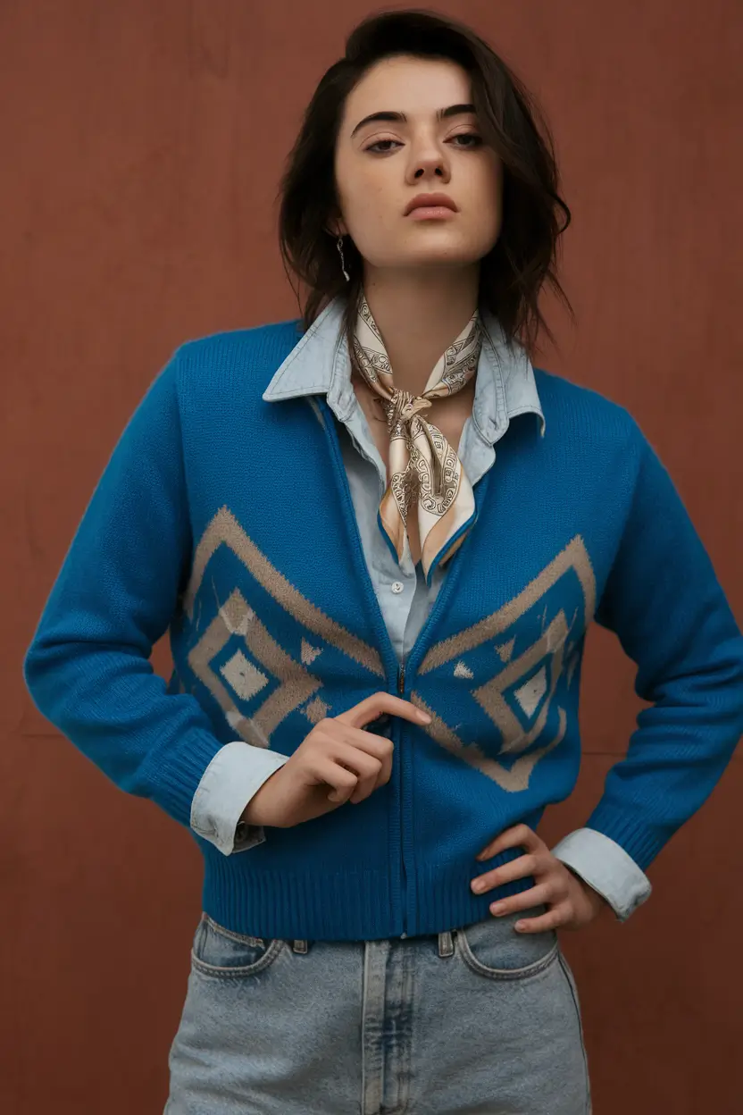 cozy fall outfits aesthetic vintage Retro Chic with a Twist
