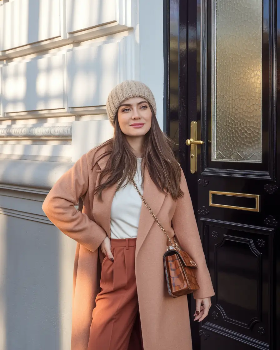 cozy fall outfits Warm Tones & Smart Textures