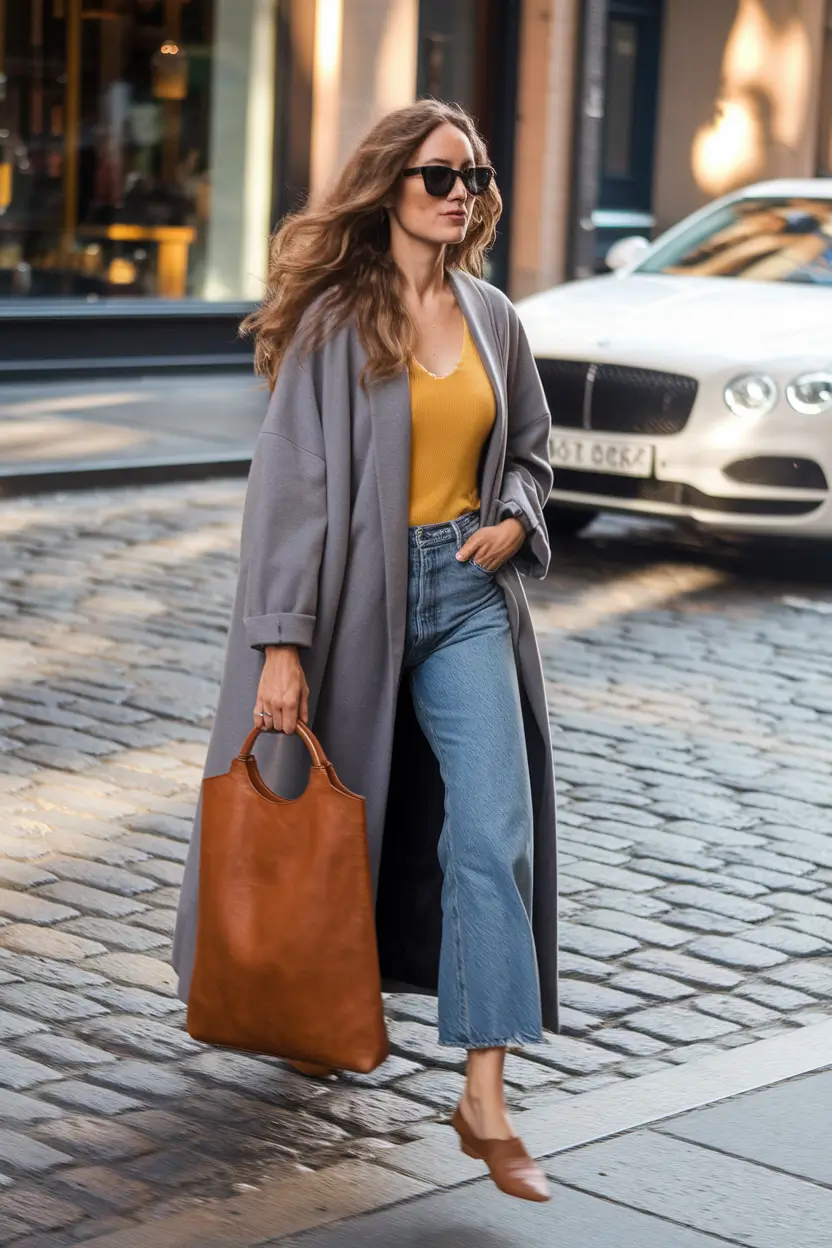 2025 Fall Casual Looks and outfits Ideas Cozy Layers and Golden Accents for All-Day Fall Glam