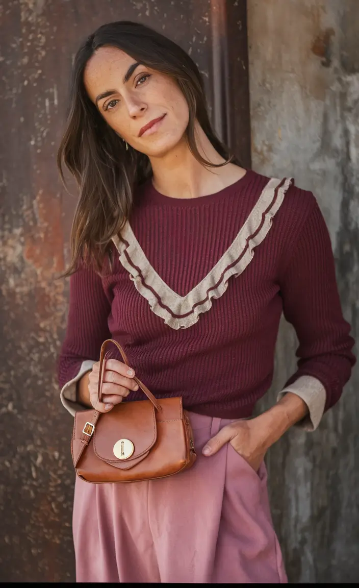 casual autumn street style women Ruffles, Rhythms, and Rosewood