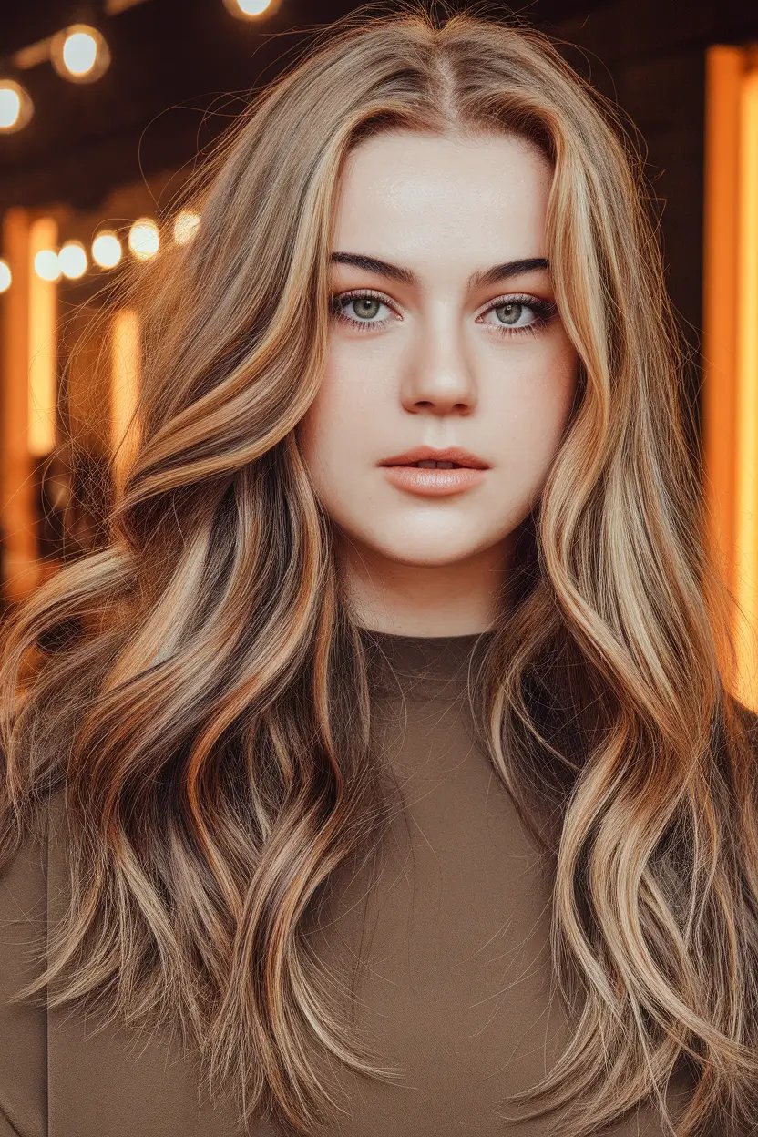 2025 Fall Hair Colors That Flatter Brown Skin+Subtle Face-Framing Blonde for Soft Glow