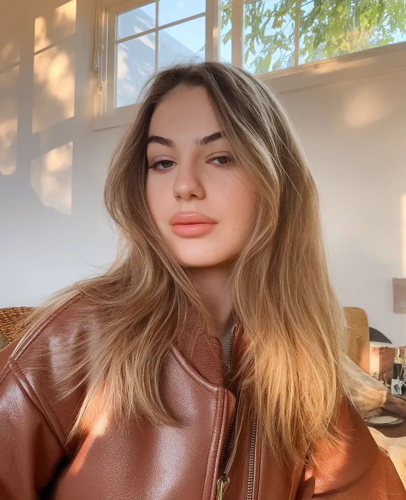 2025 Fall Hair Colors That Flatter Brown Skin+Toasted Beige Layers with Autumn Warmth