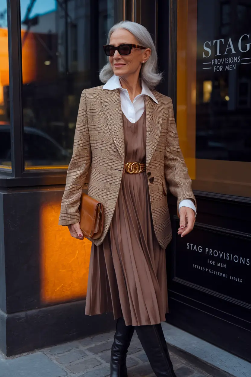 fashion for Pleats, Checks, and Power Moves