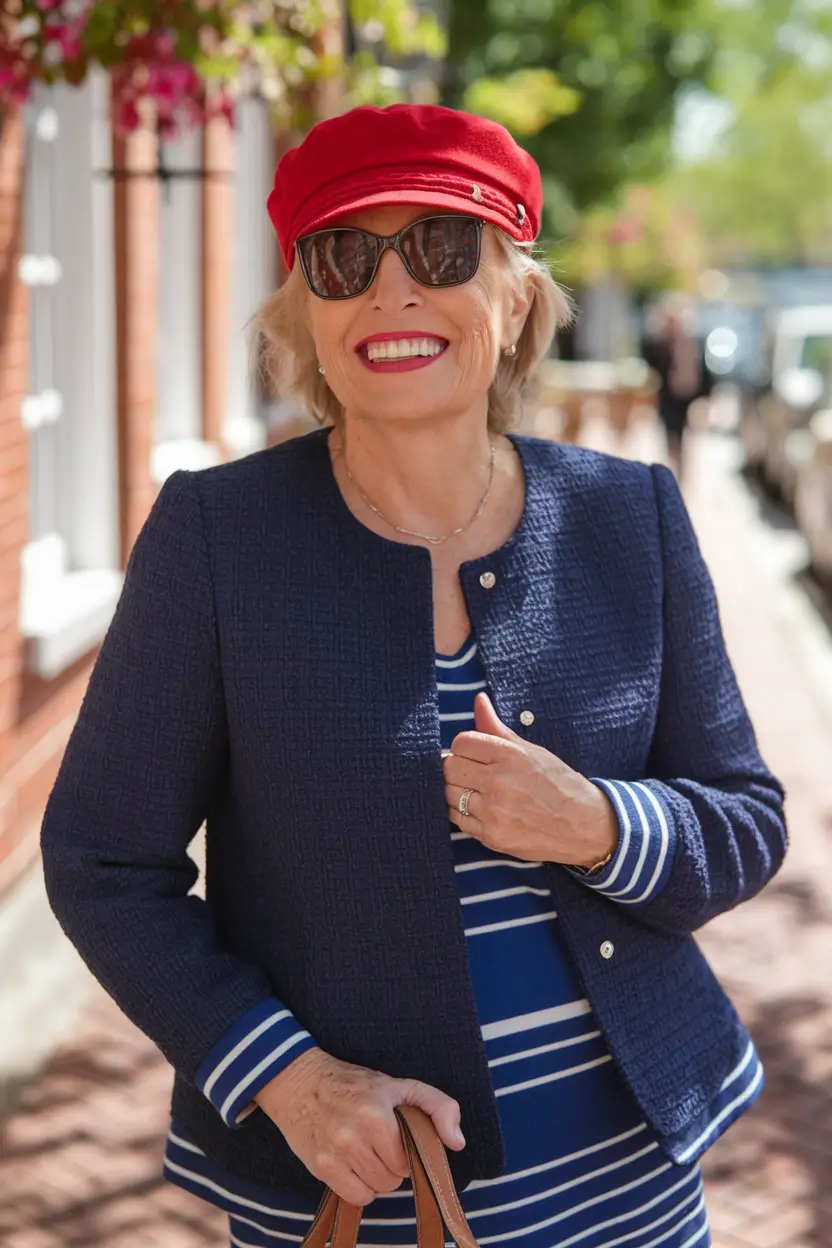 fashion for French-Inspired Navy and Red