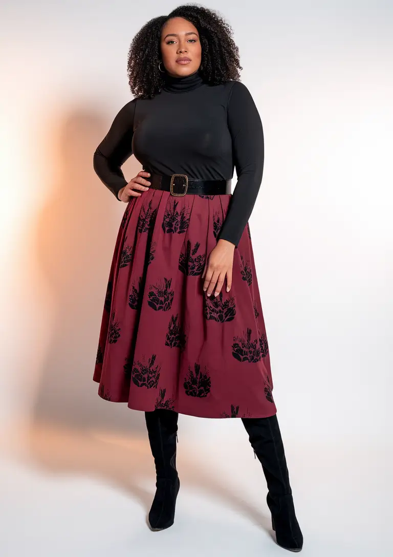 plus size fall fashion Classic Elegance with Statement Power