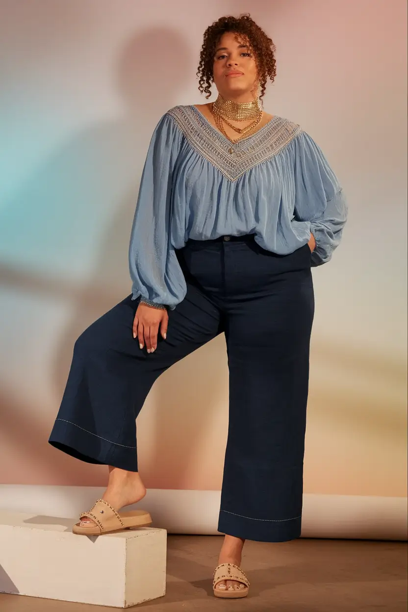 plus size fall fashion Boho Luxe and Weekend Comfort
