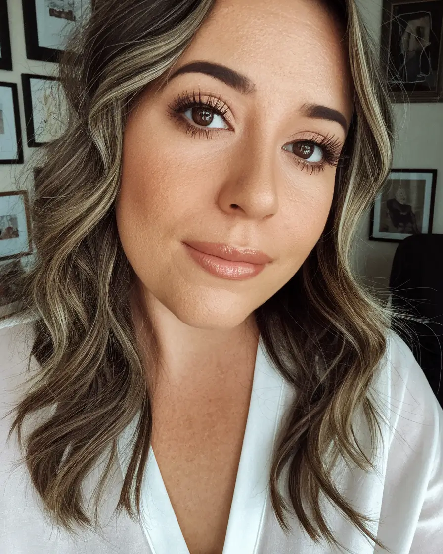 fall hair colors for cool skin tones Soft Ashy Brunette for Cool Elegance