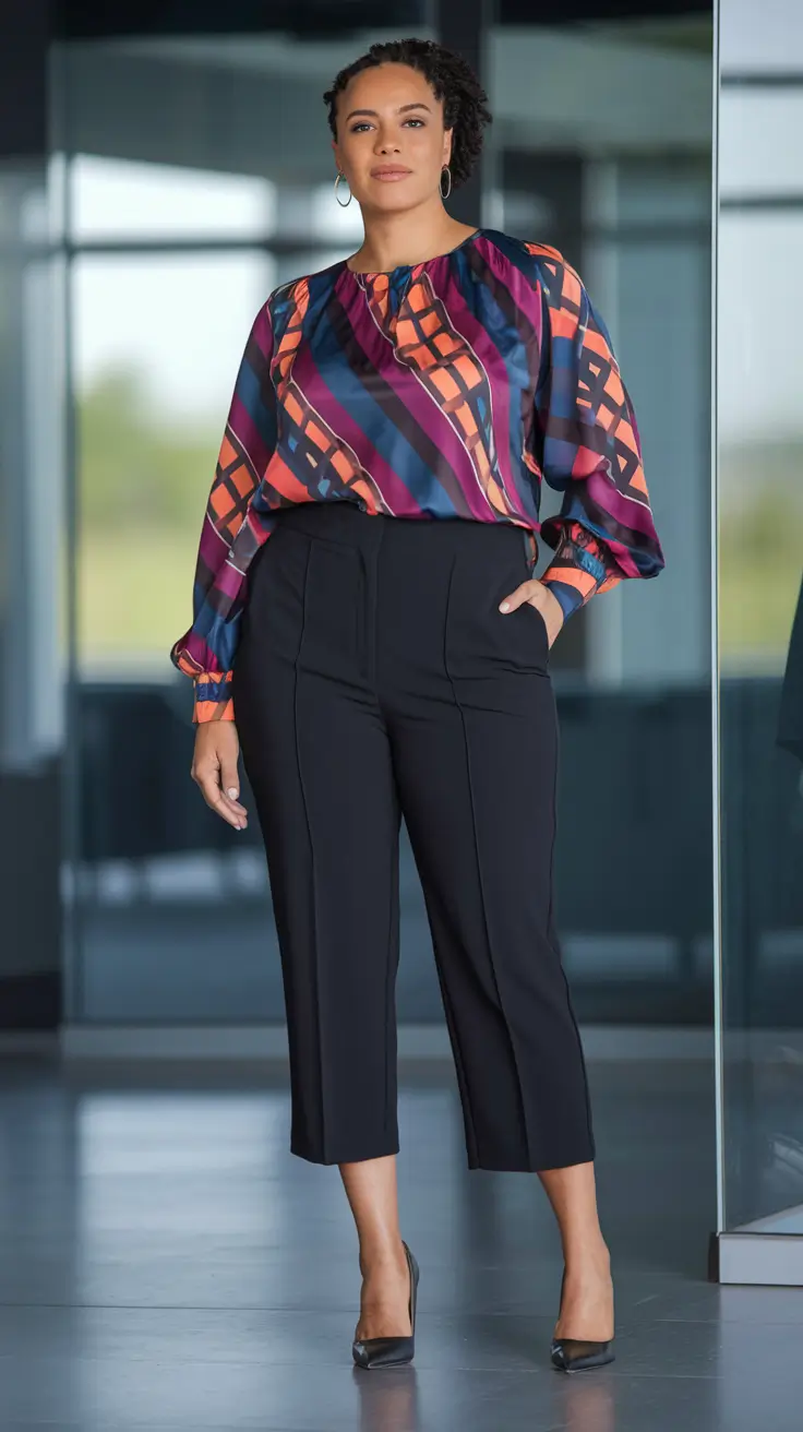 Chic Fall outfits for Curvy Women in 2025+Power Prints for the Office