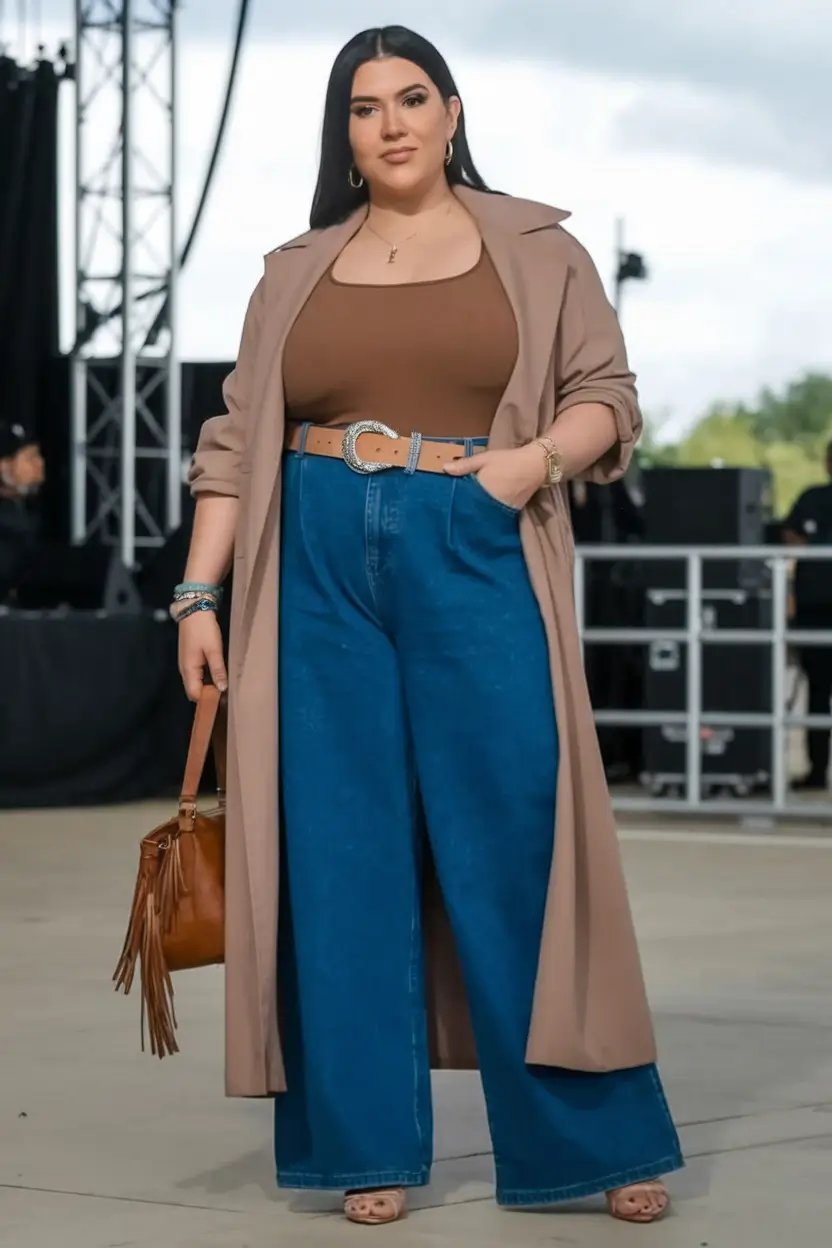 Chic Fall outfits for Curvy Women in 2025 Casual Chic in Earthy Neutrals
