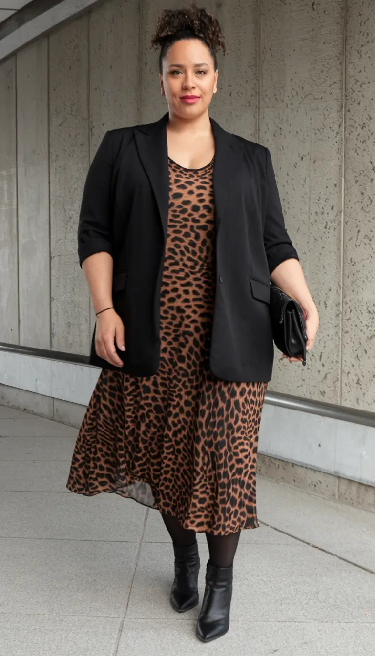 Chic Fall outfits for Curvy Women in 2025+Boss Energy in Bold Prints