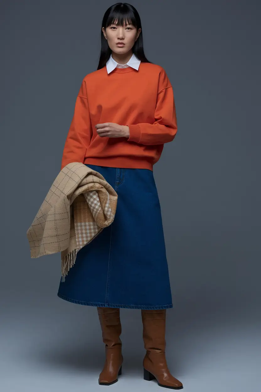 early fall outfits Layered Neutrals with a Touch of Academic Vibe