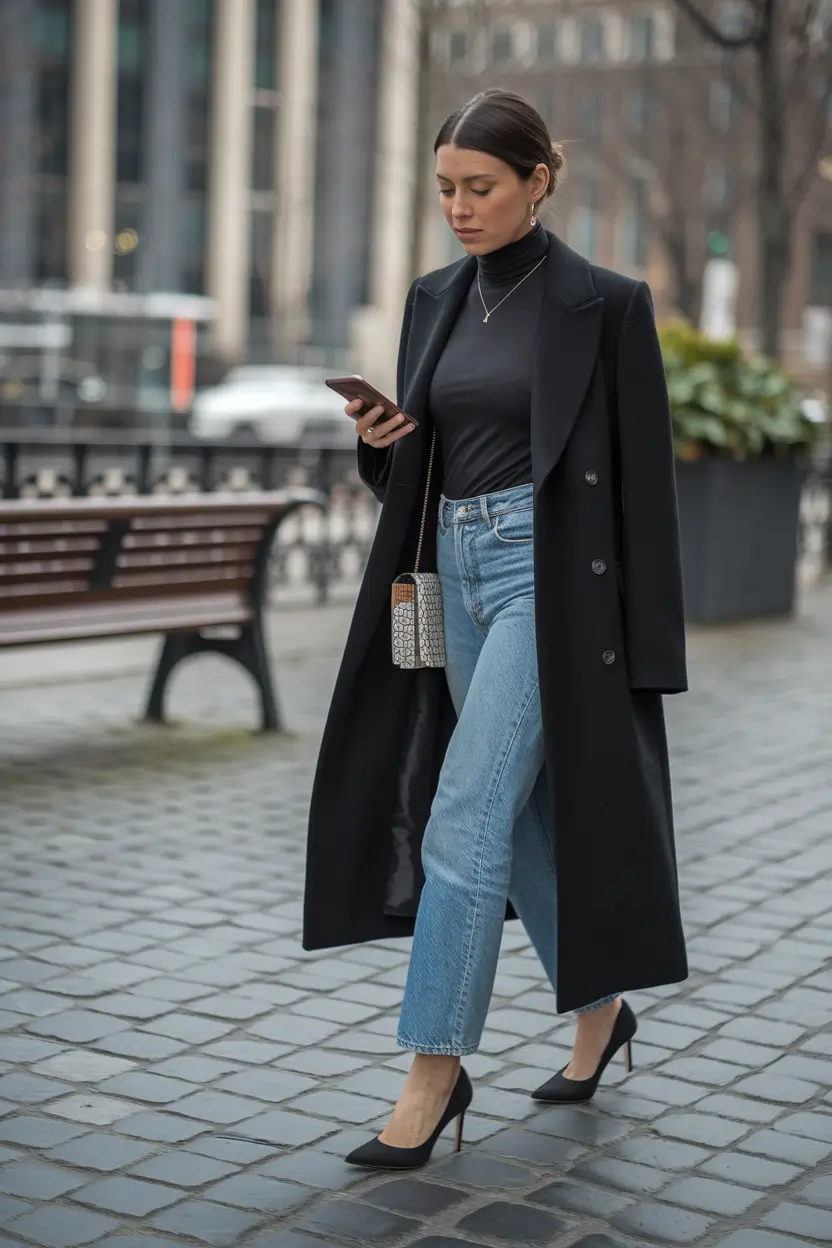 early fall outfits City Sleek in Monochrome Layers