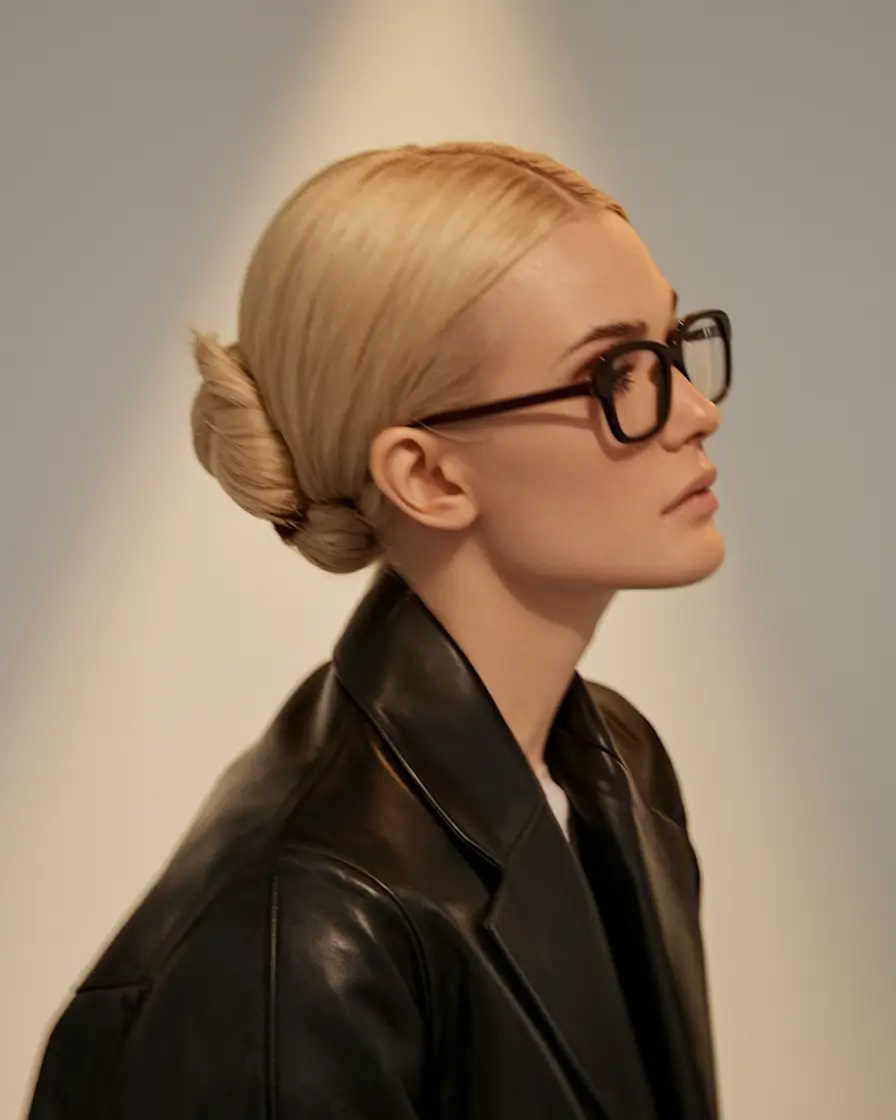 fall hairstyles Classic Slicked Low Chignon