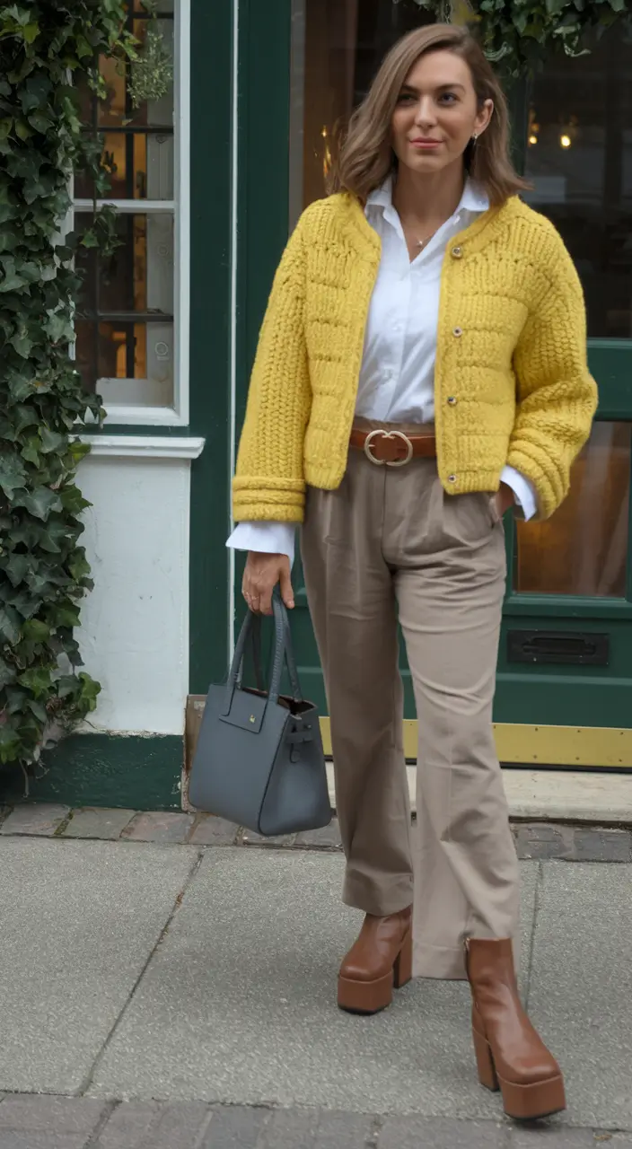 mom outfits for fall Sunshine Knits and Sophisticated Neutrals