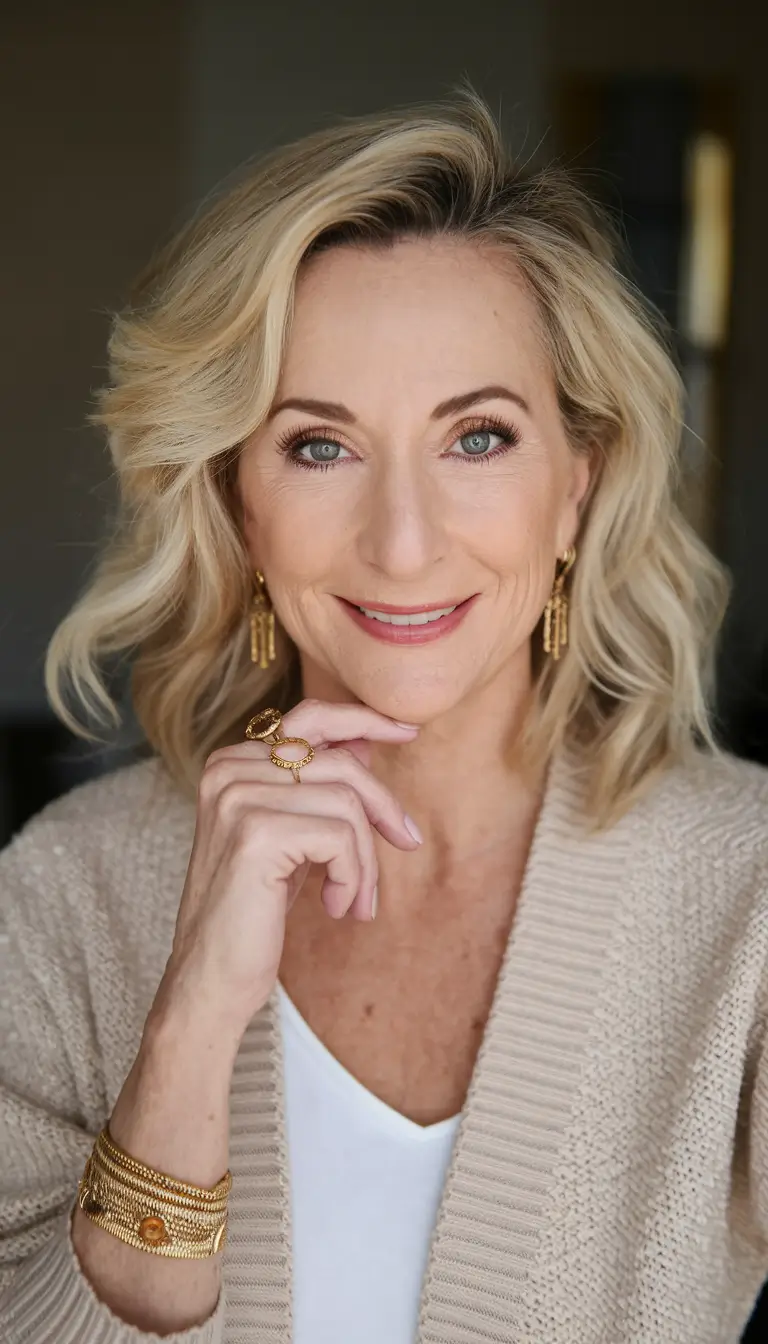 Fall hair color ideas 2025 for women over 40 Golden Honey Layers for Timeless Warmth