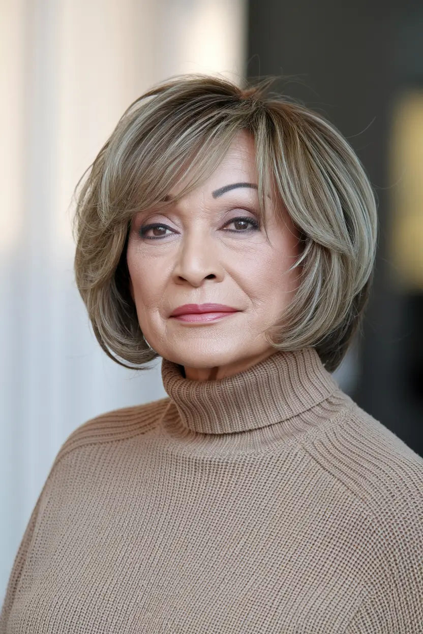 Fall hair color ideas 2025 for women over 60+Classic Mushroom Blonde with Gentle Volume