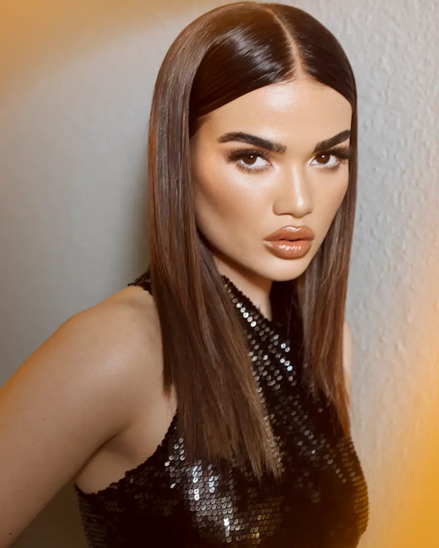 Fall Hair Color Ideas for Brunette 2025 Chestnut Sleek Shine