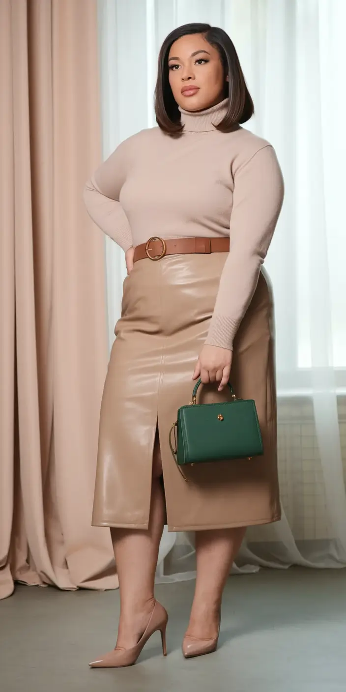 fall office outfits for women ideas 2025+Monochrome Neutrals with a Pop