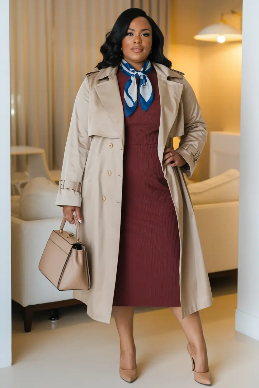 plus size fall fashion capsule wardrobe Effortless Elegance in Neutrals