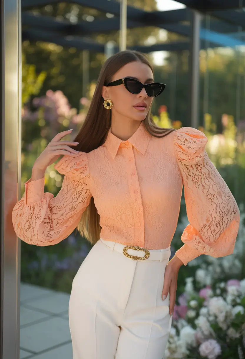 fall fashion trends women 2025 Polished Lace and Power Elegance