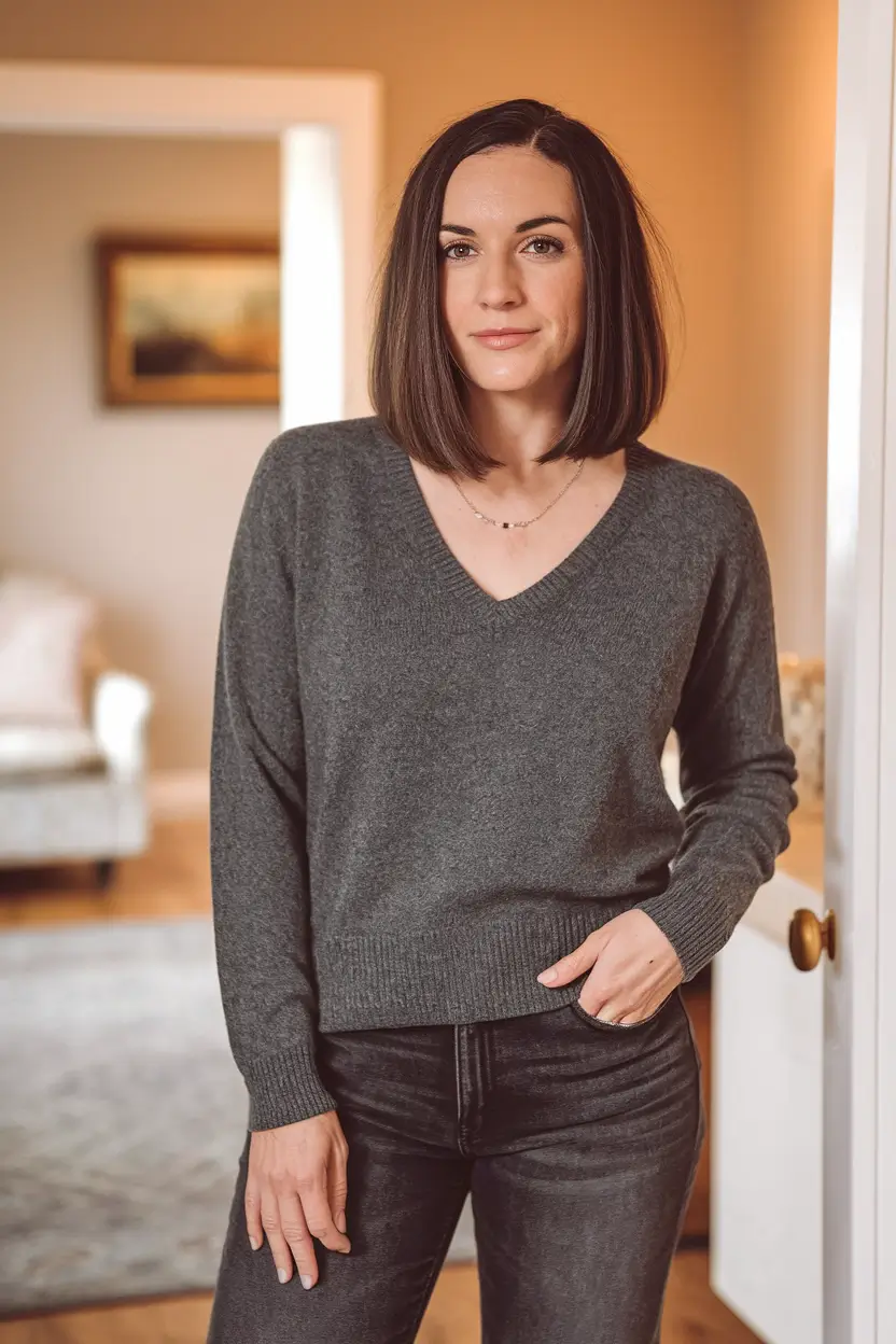 fall fashion trends women 2025 Soft Charcoal and Quiet Power