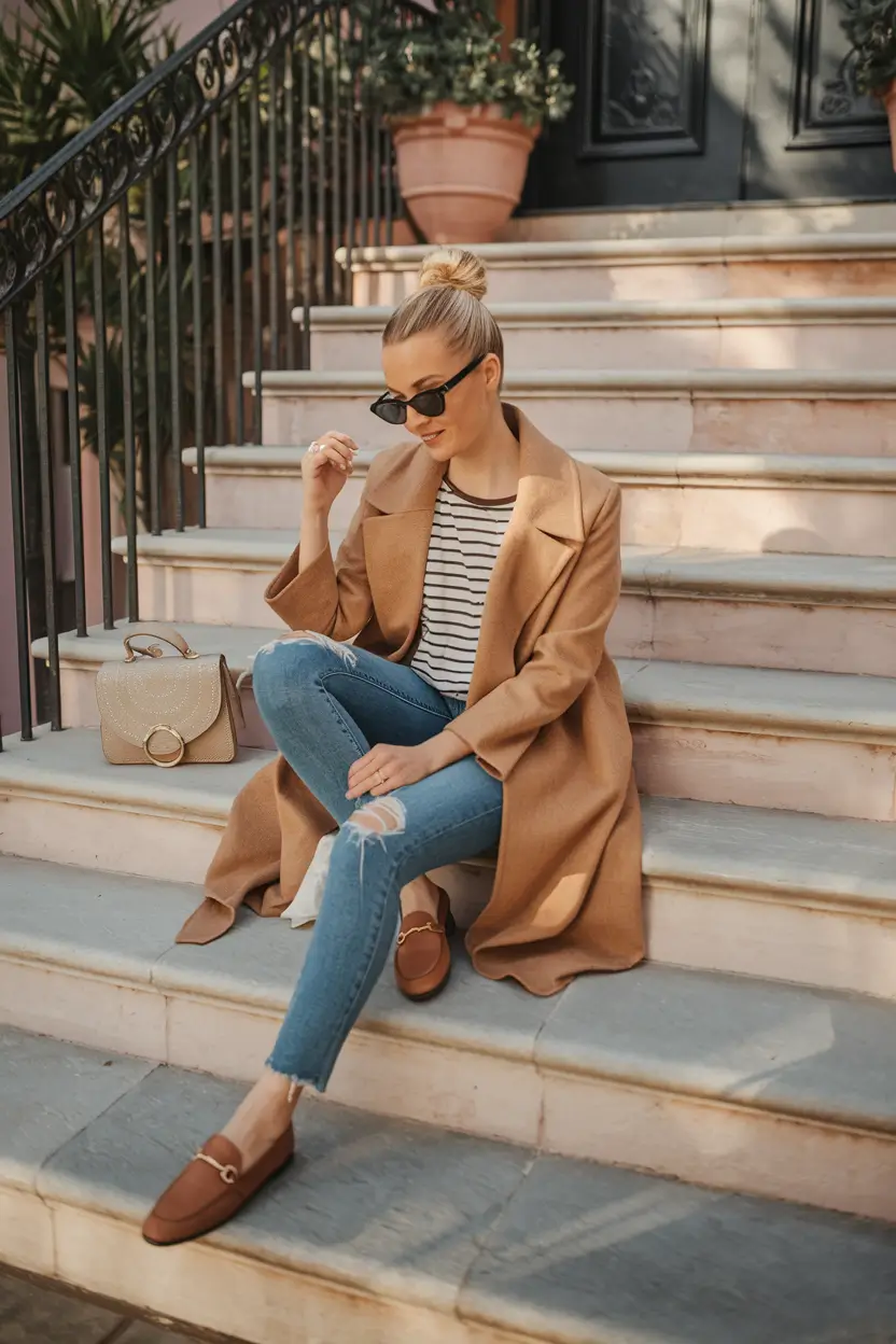 fall fashion outfits casual+Parisian Cool on American Steps