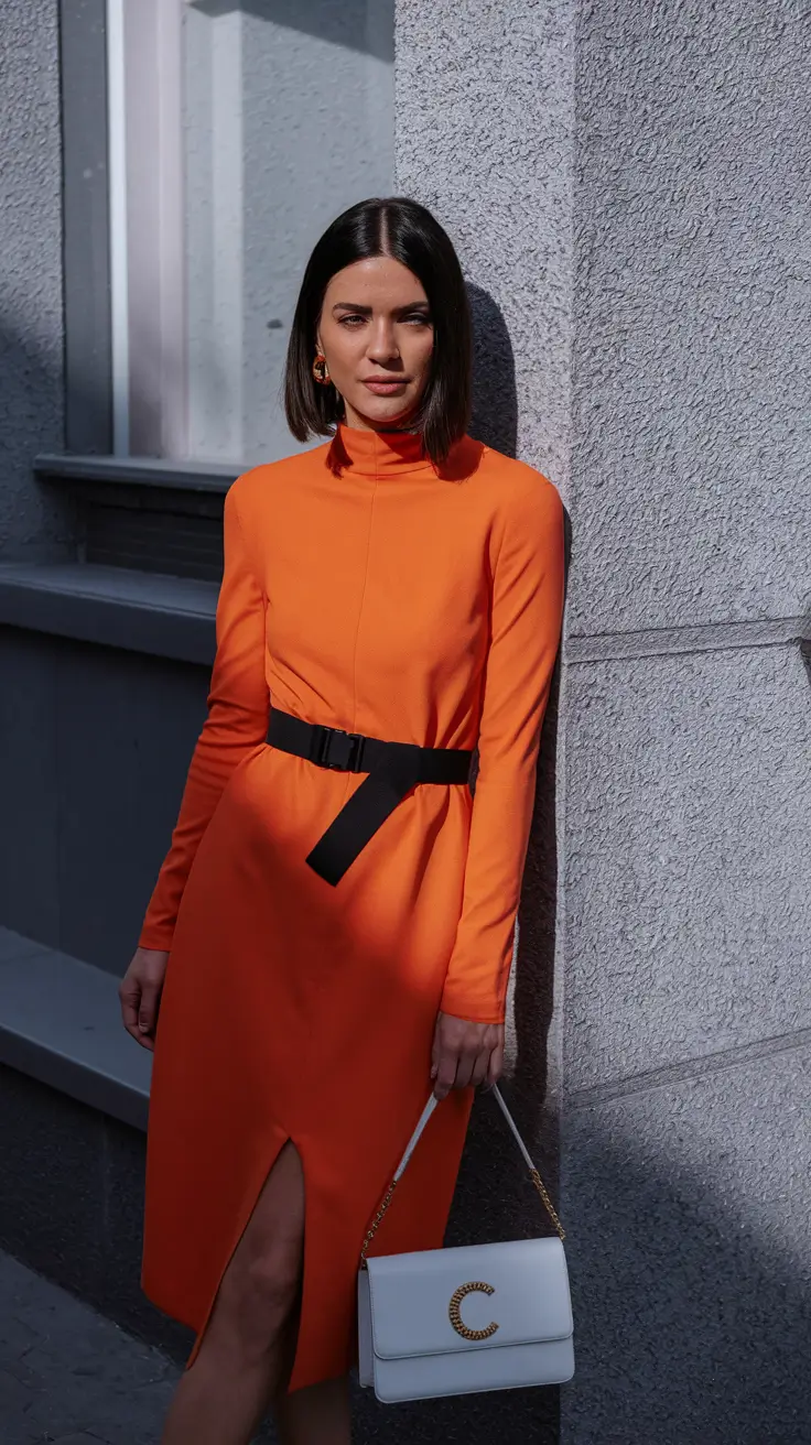fall fashion outfits classy+Tangerine Dream with a Tailored Twist