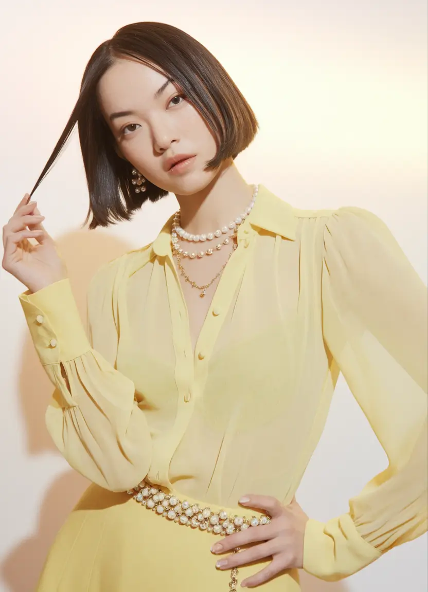 fun fall hair colors for brunettes Modern Flapper Cut with Sculpted Minimalism