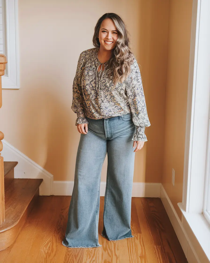 midsize fall outfits Retro Flow with Modern Flair