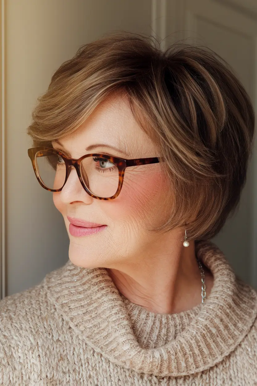 Hair trends 2025 Elegant Swept Bob with Volume