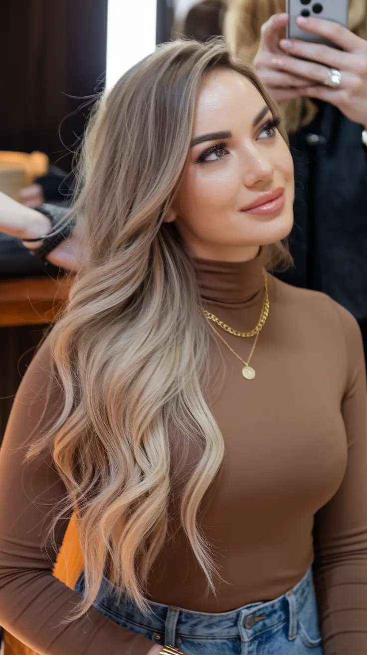 Must-Try Fall Blonde Hair Colors for 2025 – Mocha Melt with Vanilla Ends
