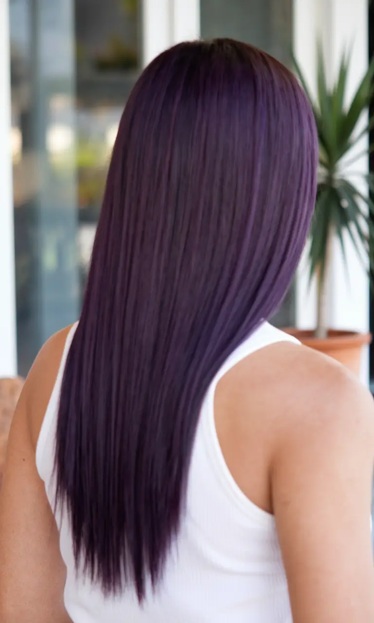fall red hair color Midnight Mulberry Sleekness