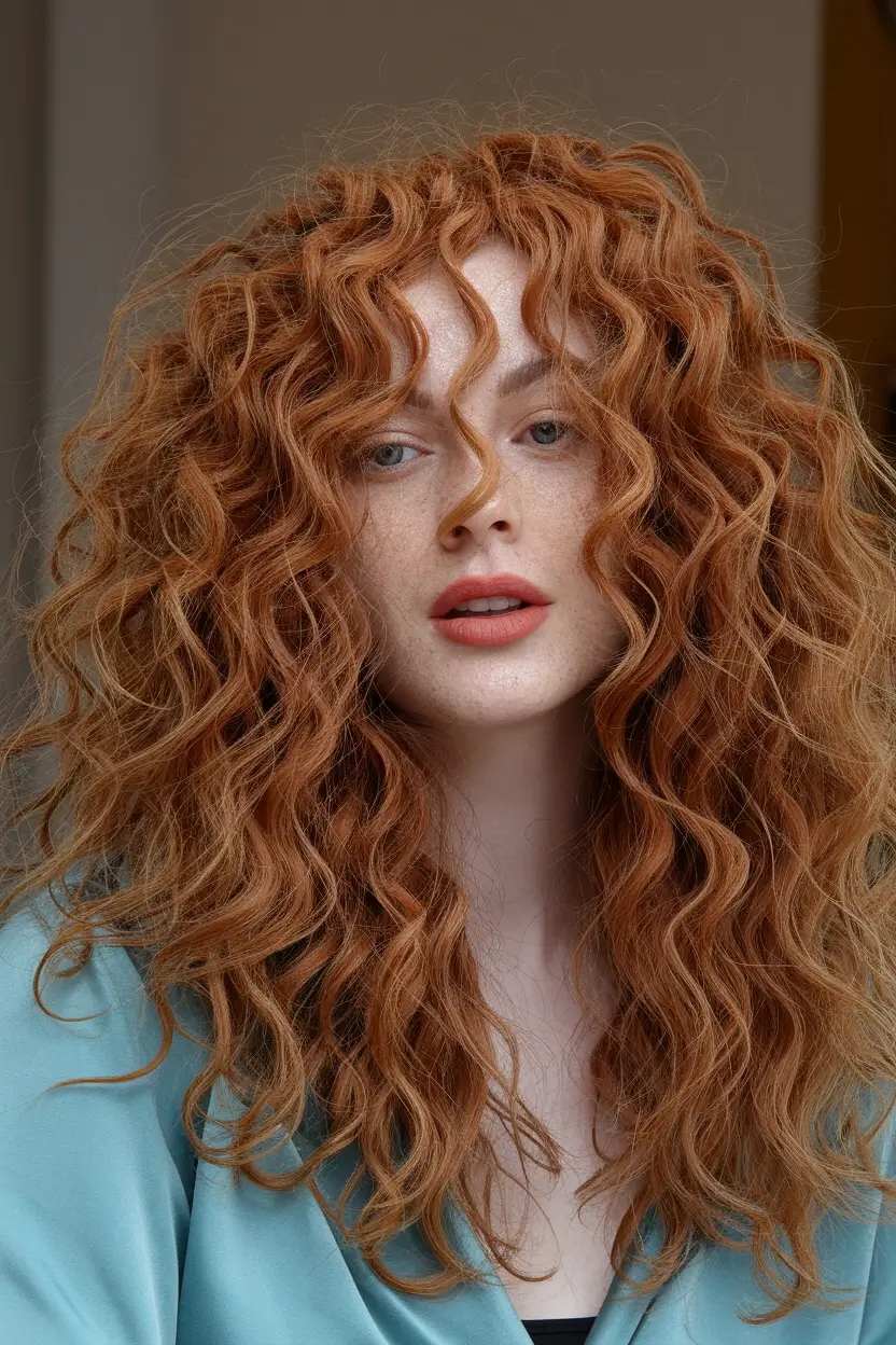 fall red hair color Golden Auburn for Soft Autumn Texture