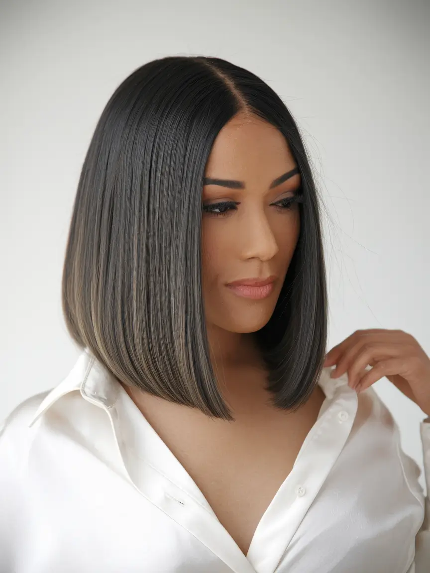 fall short haircuts Perfectly Tapered Sleek Lob