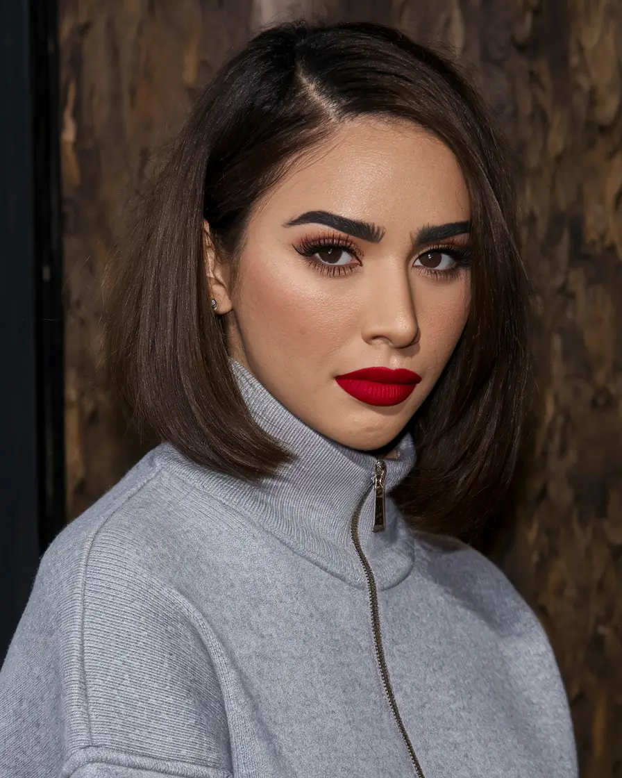 fall short haircuts Glossy Bob with Quiet Luxury Vibes