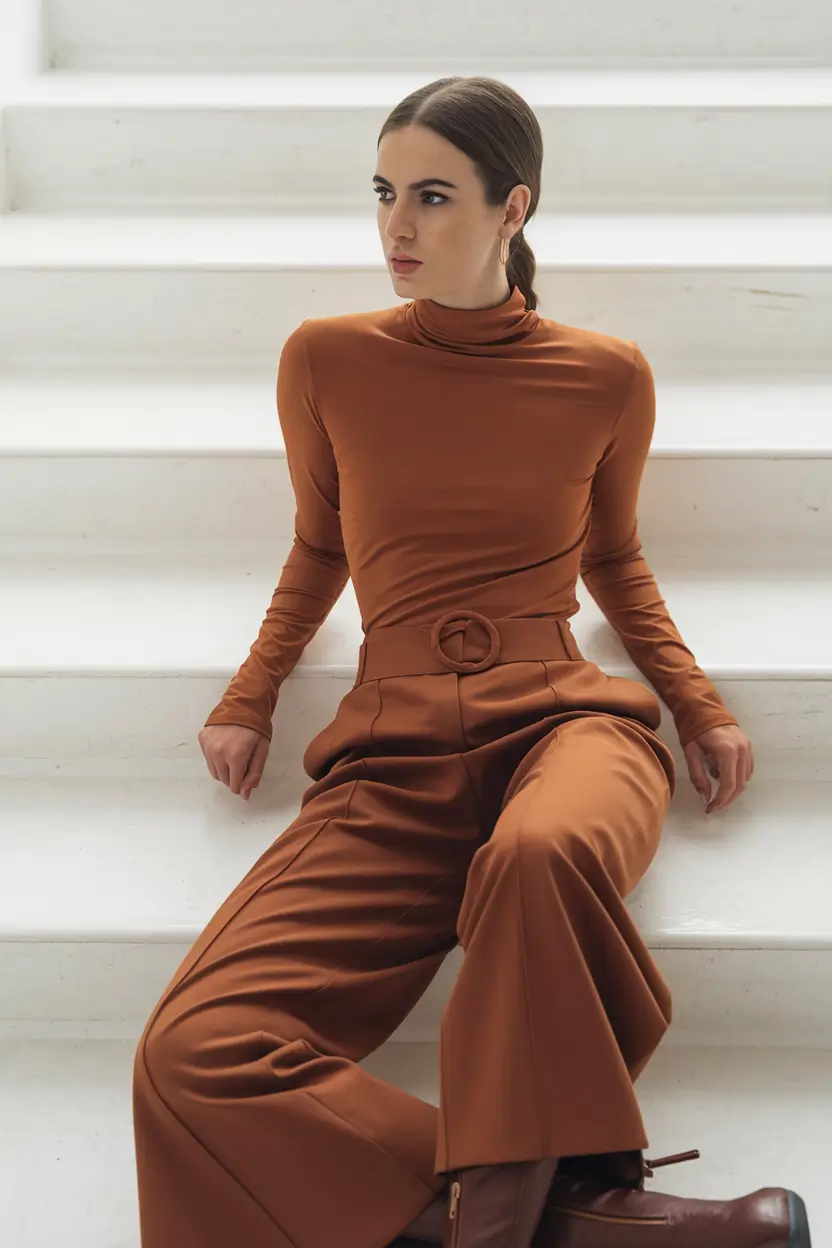 fall work outfits for women business Rust-Toned Power Coordination