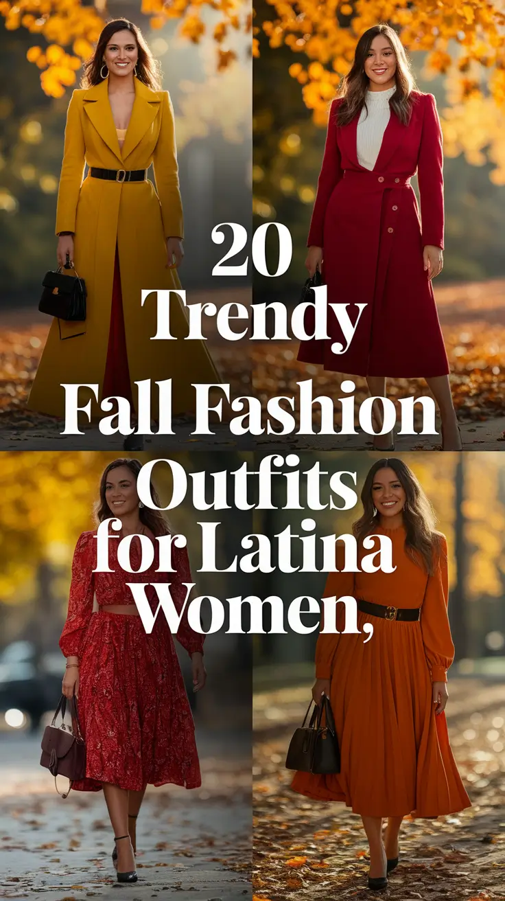 Trendy Fall Fashion Outfits for Latina Women in 2025: Bold Looks, Warm Colors & Personal Style