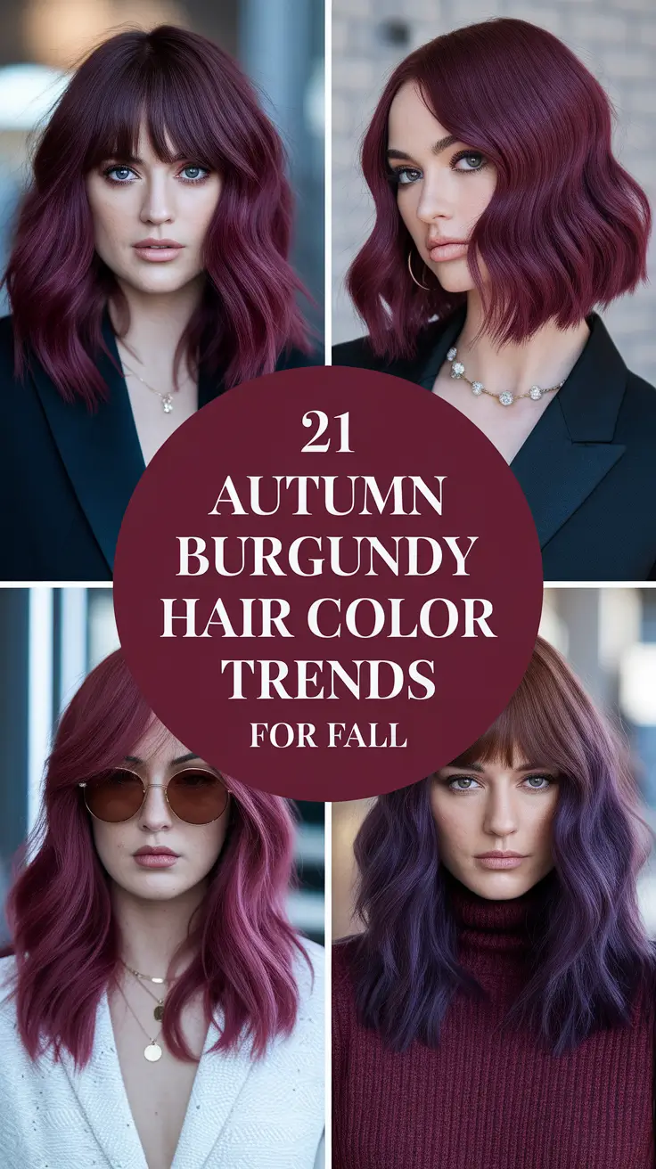 Autumn Burgundy Hair Color Trends for Fall 2025: Cozy, Bold & Absolutely Aesthetic