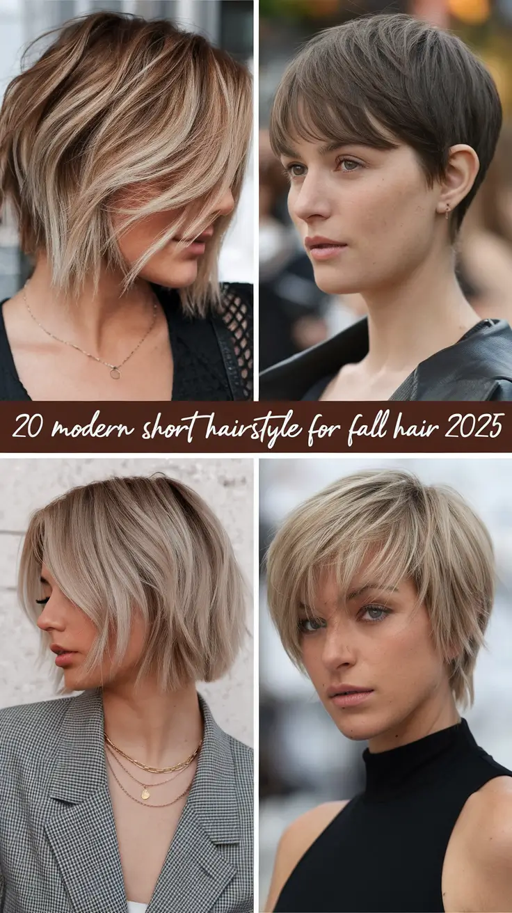 Modern Short Hairstyles for Fall Hair 2025: Cute, Bold & Totally Easy Looks to Try Now