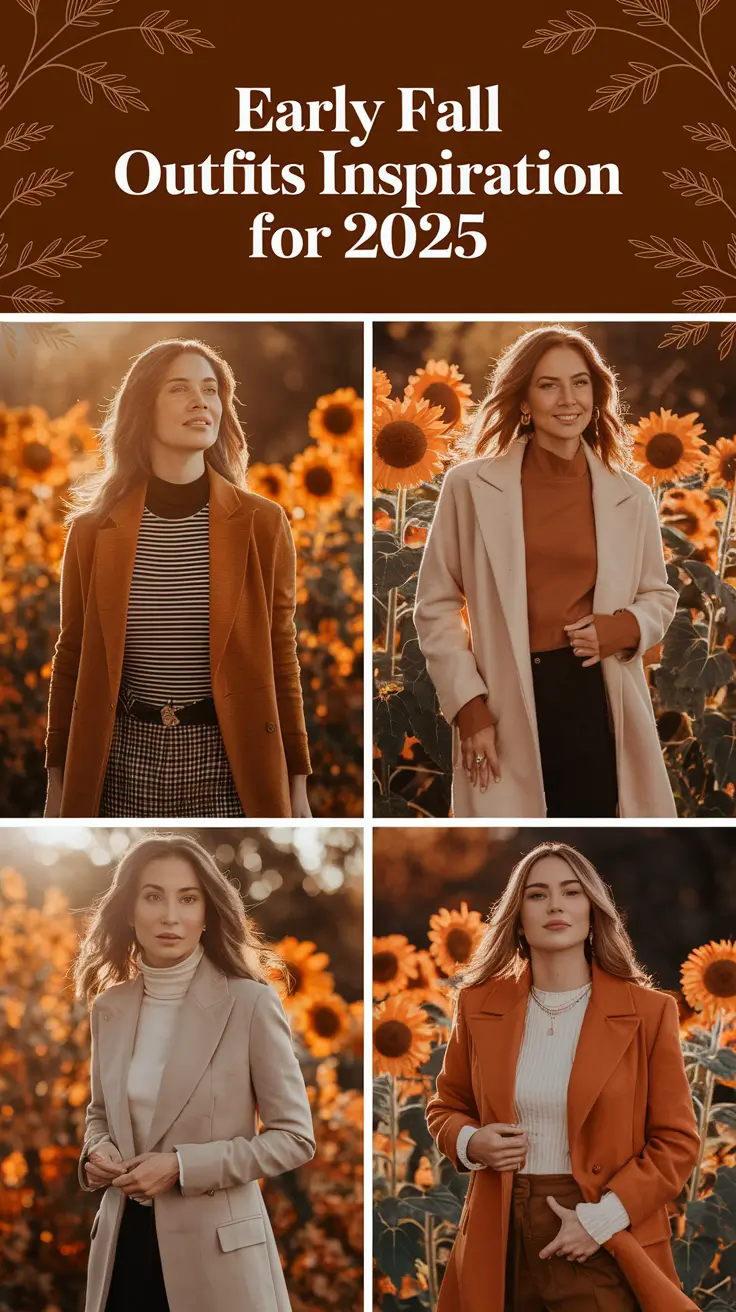 Early Fall Outfits Inspiration for 2025: Chic Ideas for Europe, Work & Warm Weather Style