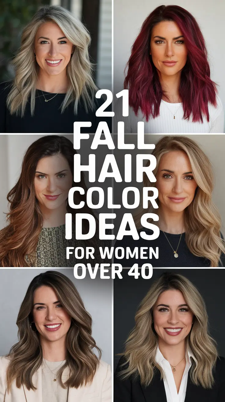 Fall Hair Color Ideas 2025 for Women Over 40 That Are Trending and Timeless