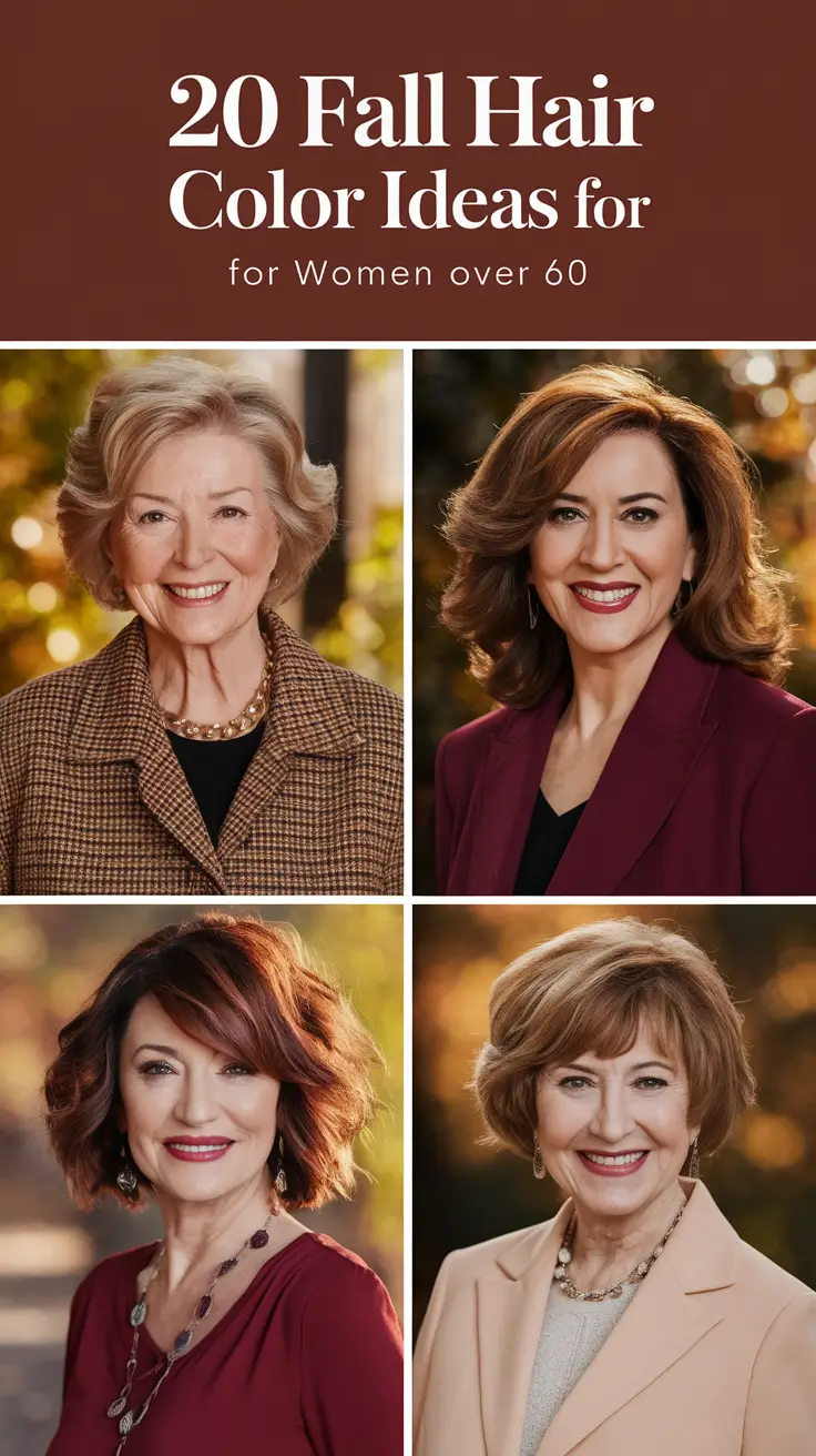 Fall Hair Color Ideas 2025 for Women Over 60 That Feel Fresh and Flattering