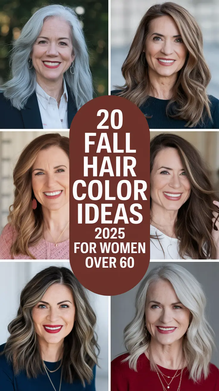 Fall Hair Color Ideas 2025 for Women Over 60 That Feel Fresh and Flattering