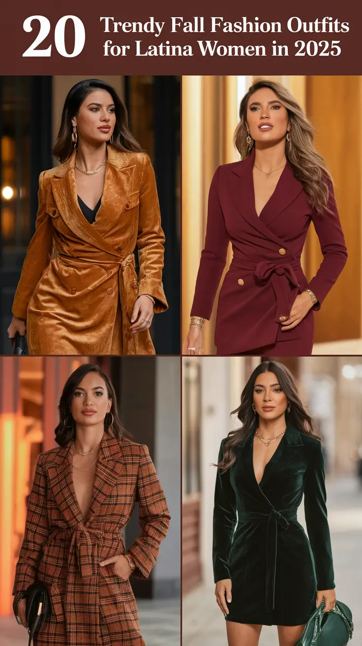 Trendy Fall Fashion Outfits for Latina Women in 2025: Bold Looks, Warm Colors & Personal Style