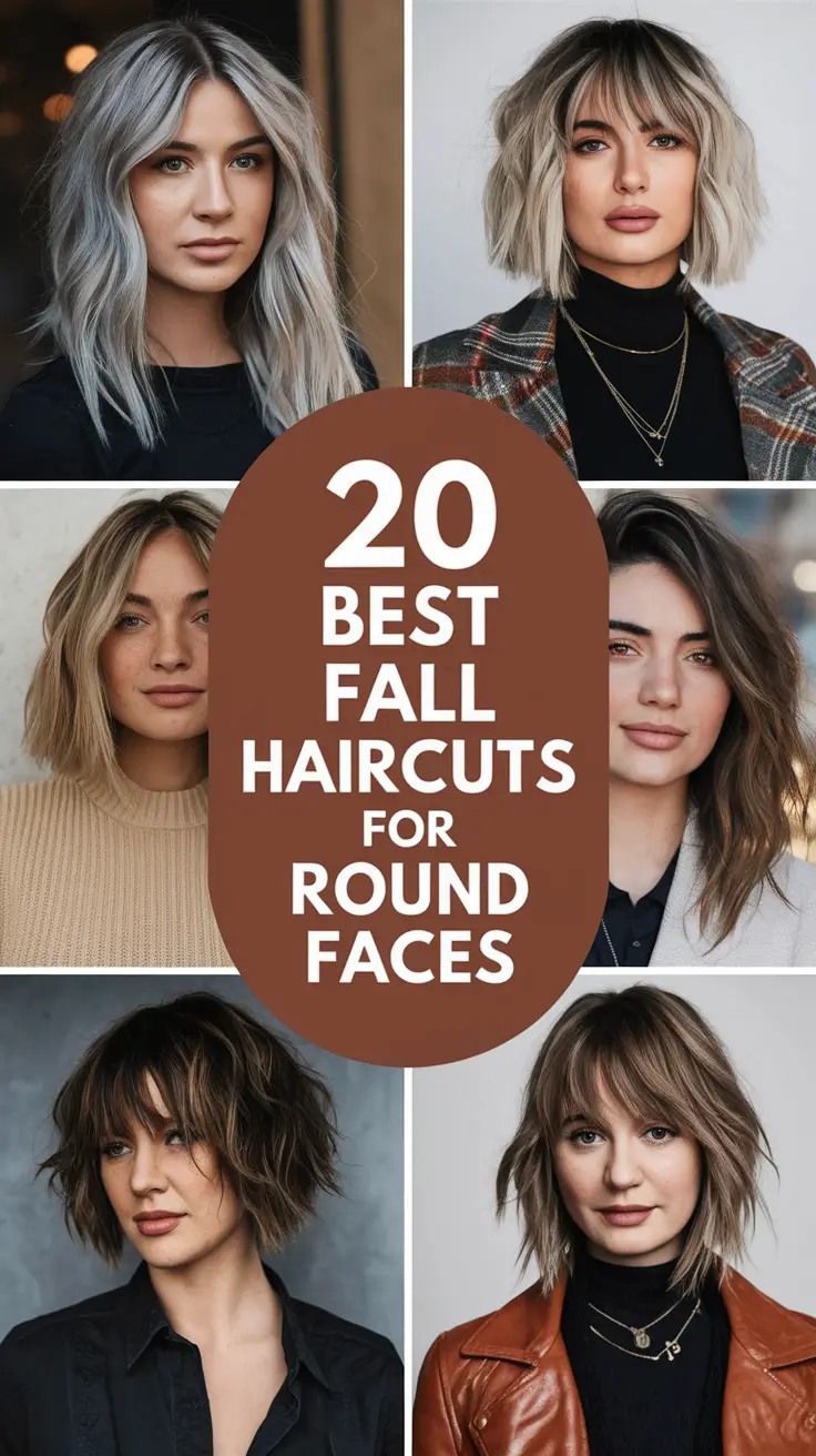 Best Fall Haircuts for Round Faces in 2025: Chic Cuts from Short Layers to Long Curtain Bangs