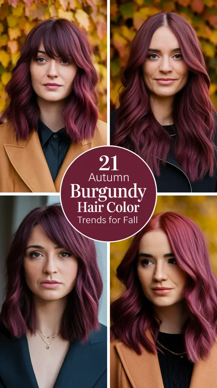 Autumn Burgundy Hair Color Trends for Fall 2025: Cozy, Bold & Absolutely Aesthetic