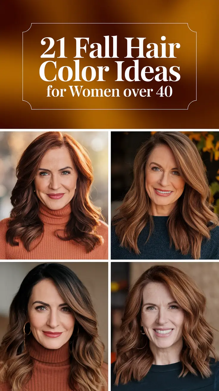 Fall Hair Color Ideas 2025 for Women Over 40 That Are Trending and Timeless